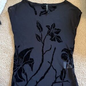 Motel Rocks Sheer Floral top